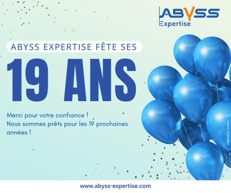 Nous célébrons fièrement les 19 ans de réussite d’ABYSS Expertise dans le domaine des diagnostics immobiliers